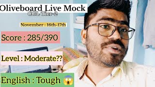 Oliveboard Live Mock CGL Tier2  Nov 16th17th  Review  know the toughness Level [upl. by Adikam]