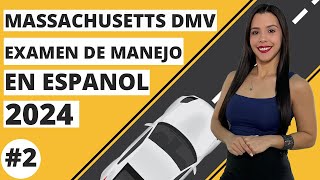 Prueba Escrita Del DMV De Massachusetts 2 2024  Examen Escrito De Manejo  Permiso De Prueba [upl. by Pengelly]