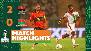 HIGHLIGHTS  Angola 🆚 Burkina Faso TotalEnergiesAFCON2023  MD3 Group D [upl. by Ulphiah]