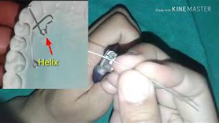 Palatal canine retractor wire bending by Dr Rajni [upl. by Vorster]