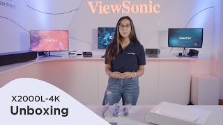 ViewSonic X2000L4K Ultra ShortThrow Projector  Official Unboxing [upl. by Harilda]