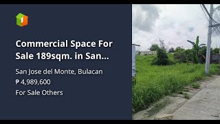 Commercial Space For Sale 189sqm in San Jose del Monte Bulacan [upl. by Ahsi518]