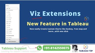 Viz Extensions in Tableau  Tableau New Feature [upl. by Bette-Ann593]
