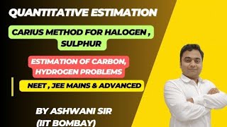 quantitative analysisestimation of halogen by carius method [upl. by Plato613]