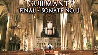 GUILMANT  FINAL SONATE NO1  ORGAN OF RIPON CATHEDRAL  JONATHAN SCOTT [upl. by Anyad]