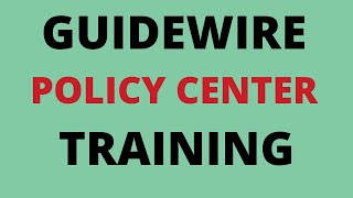 Guidewire policy center training  Policy center demo  guidewire policy center demo for beginners [upl. by Adnohsed]