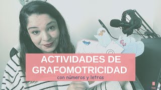 👩‍🏫ACTIVIDADES de GRAFOMOTRICIDAD con números y letras ¡Descarga las plantillas [upl. by Sonafets425]