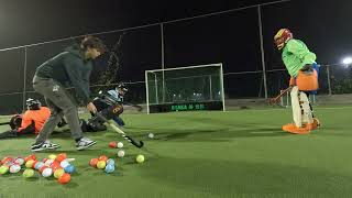 FIELD HOCKEY GOALKEEPER TRAINING  3 [upl. by Wirth]