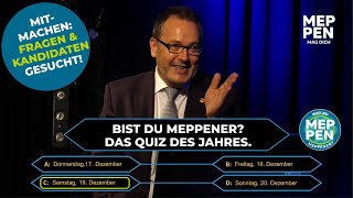 JETZT MITMACHEN „BIST DU MEPPENERquot DAS QUIZ DES JAHRES AM 1912 [upl. by Nyltiak]