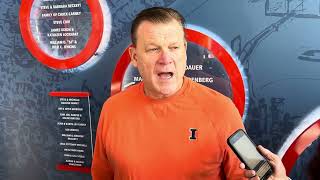 Alabama pregame Illini head coach Brad Underwood [upl. by Eugenides]