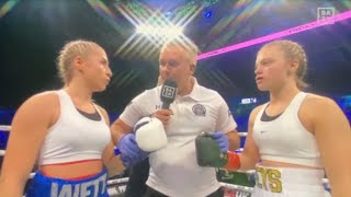 STOPPAGE ASTRID WETT VS KEELEY  FIGHT HIGHLIGHTS [upl. by Octavia]