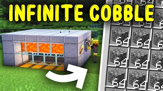 EASIEST COBBLESTONE FARM Minecraft 121 Java amp Bedrock [upl. by Surovy]