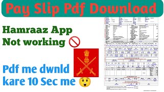 How to Download Payslip  Payslip kaise Download Kare  Hamraaz [upl. by Derreg]