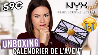 UNBOXING Calendrier de l’avent NYX 2022 59€ ah 😭 [upl. by Adiaz]