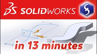 SolidWorks  Tutorial for Beginners in 13 MINUTES  COMPLETE [upl. by Laurentium]