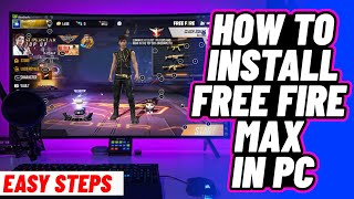 how to install free fire max in pc  Play free fire max in laptop  Dinesh Gaming Zone [upl. by Oz]