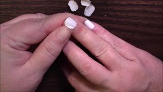 Peeling Massive Layers of Junk Off My Nails  Almost ASMR lol [upl. by Agna]