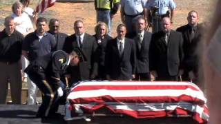 Body of fallen Calhoun soldier 1st Sgt John Blair arrives at Tom B David airport [upl. by Parnas502]