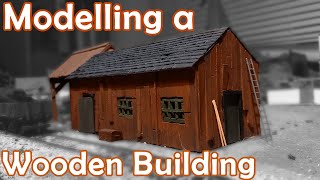 How to model a simple Wooden Building [upl. by Ahsratal]