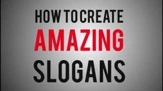 How To Create Amazing Slogans [upl. by Aneelahs]