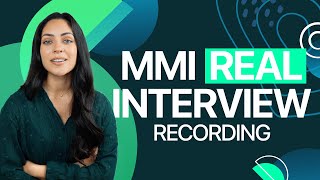 Real MMI Example Medicine Interviews [upl. by Bazil]