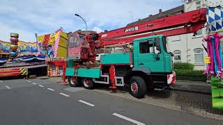 Aufbau Kirmes  Opbouw Kermis Geldern 2024 [upl. by Aeduj]