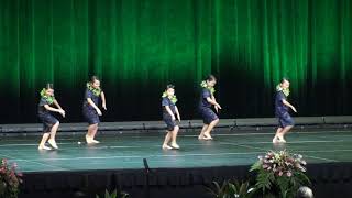 Kalokemelemele Hula Studio Auana Kane  2019 Queen Liliuokalani Keiki Hula [upl. by Dieter]