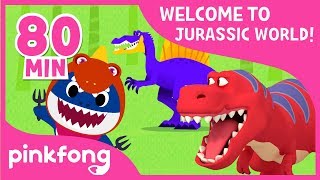 Tyrannosaurus Rex and more  Dinosaur Songs amp Stories  Compilation  Pinkfong Songs for Children [upl. by Bernie876]