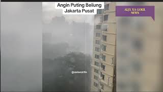 JAKARTA PORAK PORANDA 2122024 DETIKDETIK BADAI TOPAN SAPU KOTA JAKARTA BADAI JAKARTA HARI INI [upl. by Loftus]