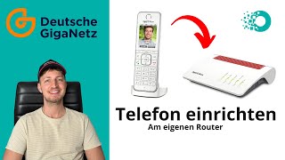 Deutsche GigaNetz Telefonie Einrichten an der eigenen FritzBox  So funktionieren eure Rufnummern [upl. by Aremus]