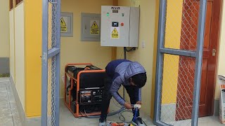 COMO INSTALAR ARRANQUE Y TRANSFERENCIA AUTOMÁTICA GENERADOR ELÉCTRICO MONOFÁSICO MOTOR GASOLINERO [upl. by Eimmaj]