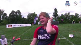 2023 Buckeye Classic Barebow Womens winner Maggie Brensinger Interview [upl. by Anchie763]