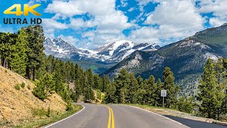 Rocky Mountain National Park 4K  Estes Park to Grand Lake  Trail Ridge Road Complete Scenic Drive [upl. by Windy]