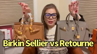 Hermes Birkin Sellier vs Birkin Retourne in depth review Which Birkin is my favorite🤗🤔🤎 [upl. by Talley]