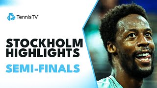 Kotov Battles Kecmanovic Monfils Faces Djere  Stockholm 2023 SemiFinal Highlights [upl. by Sophi133]