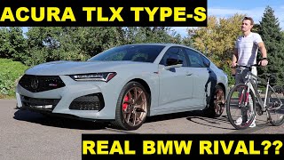 Does the Acura TLX TypeS Actually Compete With BMW Sedans 2024 Acura TLX TypeS Review [upl. by Shalne]