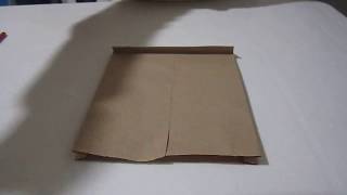 como hacer bolsa de papel kraft en 5 minutos [upl. by Lena777]