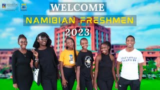 Sharda University Welcomes Namibian Freshers 2023 [upl. by Aihcats]