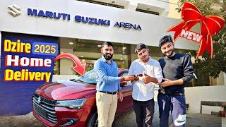 गाँव में आई NEW ख़ुशी ❤️ Full Cash 💸 Taking Home Delivery of Maruti DZIRE 2025 [upl. by Nnyltak]