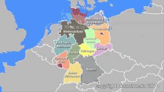 Deutschland im Überblick  16 Bundesländer [upl. by Anilrats]