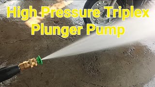 new High Pressure Triplex Plunger Pump7774805892washingpressurepumphtppumpcarviral automobile [upl. by Small213]