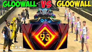 Gloowall vs Gloowall Fight On Factory Roof ⚡ 90 Lv Gloowall Skin  Noob vs Pro  Garena Free Fire 🔥⚡ [upl. by Chapnick]