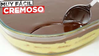 Postre RICO FÁCIL y BARATO en 5 MINUTOS y ¡ SIN HORNO 🤤 Una receta clásica que triunfa  867 [upl. by Nylanej]