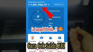 CARA CEK SALDO ATM BRI LEWAT HP [upl. by Lebazi650]