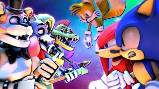 SFM FNaF Glamrock Animatronics vs Sonic [upl. by Joyan]