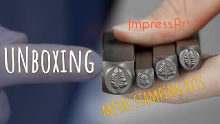 Unboxing The ImpressArt Metal Stamping Kits [upl. by Annait868]