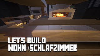 Minecraft  Möbel Tutorial  Modernes WohnSchlafzimmer 3 [upl. by Brinkema831]