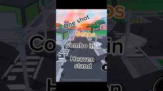 Genos combo in heaven stand heavenstand epic roblox Genos edit robloxedit battlegrounds jjba [upl. by Dorie272]