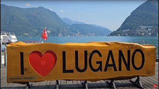 Explore Lugano Switzerland Walking Tour 🇨🇭  City Walk in 4k60fps HDR [upl. by Pulchi]