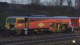 Colas Rail Tamper DR73905 at Leicester Station on Tue 2nd Jan 2024 [upl. by Neal528]